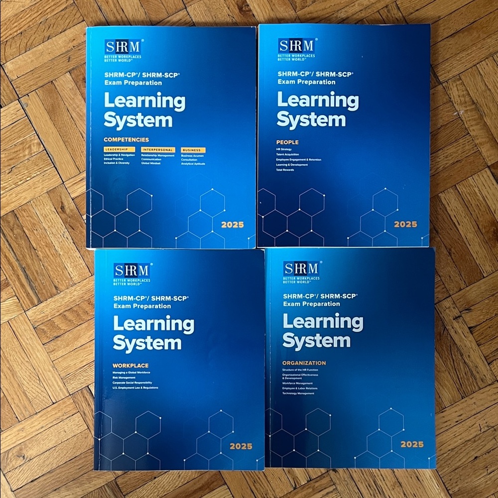 SHRM Learning System 2025 SHRM-CP / SHRM-SCP Exam Preparation Book Set